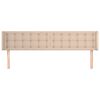 vidaXL T&ecirc;te de lit avec oreilles Cappuccino 163x16x78/88 cm Similicuir