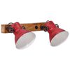 vidaXL Lampe murale 25 W rouge d&eacute;lav&eacute; 45x25 cm E27