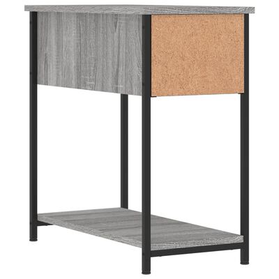 vidaXL Table de chevet sonoma gris 30x60x60 cm bois d'ingénierie