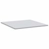 vidaXL Surmatelas Blanc 200 x 200 x 6 cm Tissu Jacquard
