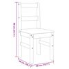 vidaXL Ensemble &agrave; manger Panama 5 pcs blanc bois de pin massif