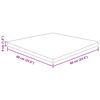 vidaXL Dessus de table carr&eacute; 60x60x4 cm Bois ch&ecirc;ne massif non trait&eacute;