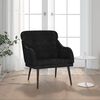 vidaXL Fauteuil Noir 63x76x80 cm Velours