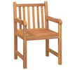 vidaXL Ensemble &agrave; manger de jardin 5pcs Bois de teck massif
