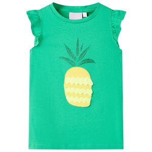 vidaXL T-shirt pour enfants vert 116