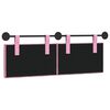 vidaXL T&ecirc;te de lit suspendue Montage mural Rose 150 x 55 x 7 cm tissu