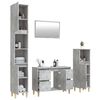 vidaXL Ensemble de meubles de salle de bain 4 pcs gris b&eacute;ton