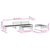 vidaXL Salon de jardin 5 pcs bois de pin impr&eacute;gn&eacute;