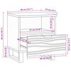 vidaXL Cabinet de chevet avec tiroir 2 pcs Noyer 40 x 33 x 46 cm