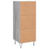 vidaXL Buffet Sonoma gris 34,5x34x90 cm Bois d'ing&eacute;nierie