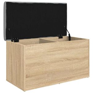 vidaXL Banc de rangement Ch&ecirc;ne Sonoma 82x42x45 cm Bois d'ing&eacute;nierie
