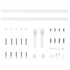 vidaXL Porte coulissante Blanc 73,5 x 211 cm Pin massif
