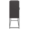 vidaXL Buffet noir 100,5x39x107 cm acier lamin&eacute; &agrave; froid