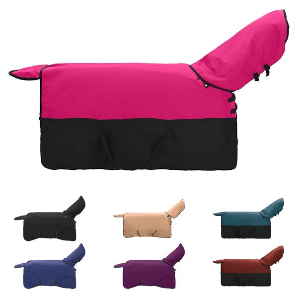 vidaXL Couverture &Eacute;quine Rose et Noir 125 cm Polyester