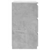 vidaXL Tables de chevet 2 pcs Gris b&eacute;ton 40x35x62,5 cm Agglom&eacute;r&eacute;
