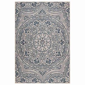 vidaXL Tapis &agrave; tissage plat d'ext&eacute;rieur 200x280 cm Motif bleu