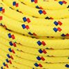 vidaXL Corde de bateau Jaune 12 mm 100 m Polypropyl&egrave;ne