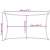 vidaXL Voile d'ombrage 160 g/m&sup2; Vert clair 5x8 m PEHD