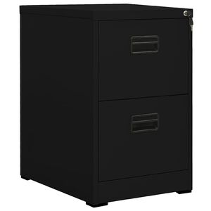 vidaXL Classeur Noir 46x62x72,5 cm Acier