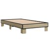 vidaXL Cadre de lit sans matelas ch&ecirc;ne sonoma 100x200 cm