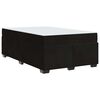 vidaXL Cadre de lit avec matelas Noir 120 x 200 cm tissu