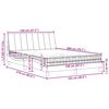 vidaXL Lit avec matelas Hanko gris fonc&eacute; 120x200 cm tissu