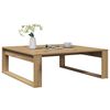 vidaXL Table basse ch&ecirc;ne artisanal 100x100x35 cm bois d'ing&eacute;nierie
