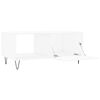 vidaXL Table basse blanc 90x50x40 cm bois d'ing&eacute;nierie