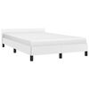 vidaXL Cadre de lit sans matelas blanc 120x190 cm similicuir