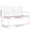 vidaXL Canap&eacute; de jardin 120 cm bois d'acacia massif