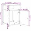 vidaXL Cabinet de chevet ch&ecirc;ne artisanal Bois d'ing&eacute;nierie