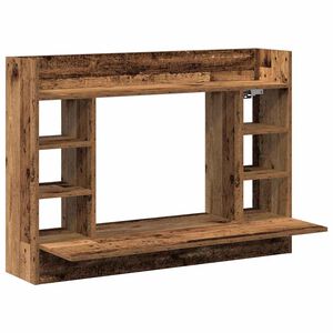 vidaXL Bureau mural Bois ancien Bois d'ing&eacute;nierie 105 x 48 x 75 cm