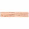 vidaXL Dessus de table bois massif trait&eacute; bordure assortie