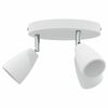 vidaXL Spot de plafond Blanc 19 x 19 x 14,5 cm M&eacute;tal