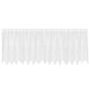 vidaXL Rideau en Dentelle Floral Blanc 120 x 400 cm Polyester