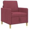 vidaXL Sofa avec rangement Bordeaux 72 x 78 x 87 cm Polyester