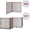 vidaXL Barri&egrave;re pour chien porte pliable 8 panneaux bois de peuplier