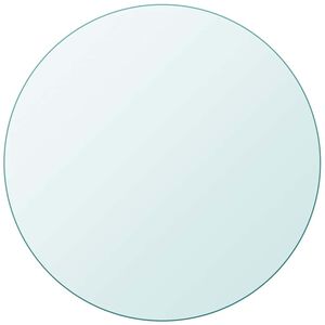 vidaXL Dessus de table ronde en verre tremp&eacute; 500 mm