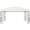 vidaXL Tonnelle 3x4 m Cr&egrave;me Tissu