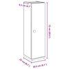 vidaXL Meuble de salle de bain avec porte-rouleau ch&ecirc;ne sonoma