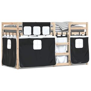 vidaXL Lit superpos&eacute; sans matelas 90x190 cm bois de pin massif