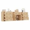 vidaXL Buffets 3 pcs Ch&ecirc;ne sonoma Bois d'ing&eacute;nierie