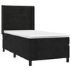 vidaXL Sommier &agrave; lattes de lit matelas et LED Noir 100x200 cm Velours
