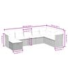 vidaXL Salon de jardin 8 pcs avec coussins noir r&eacute;sine tress&eacute;e