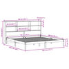 vidaXL Lit biblioth&egrave;que sans matelas blanc 180x200 cm bois pin massif