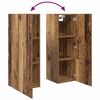 vidaXL Meuble TV mural 4 pcs Bois Ancien Bois d'ing&eacute;nierie