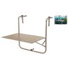 ProGarden Table de balcon Taupe mat