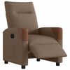 vidaXL Fauteuil inclinable électrique Marron Tissu