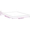 vidaXL Surmatelas Blanc 140 x 200 cm Tissu Jacquard