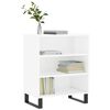 vidaXL Buffet blanc brillant 57x35x70 cm bois d'ingénierie